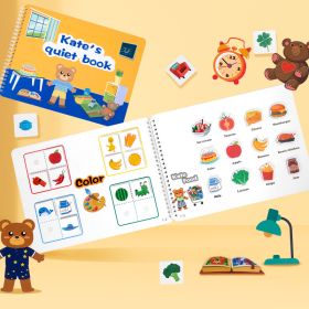 Children's Early Education Educational Velcro Hand Tear Pull Book Baby Quiet Paste Book Toy (Option: Quiet Book 04kg)