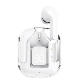 Transparent Case Space Capsule True Wireless Bluetooth Headset (Color: White)