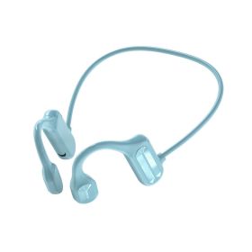 Halter Bluetooth Sports Running Hanging On Back Of Ear Sports Headset (Color: Blue)