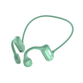 Halter Bluetooth Sports Running Hanging On Back Of Ear Sports Headset (Color: Green)