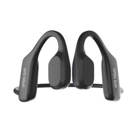 IPX5 Waterproof Sports Rear-mounted Bone Conduction Bluetooth Wireless Headset (Option: ASB X1 Black)