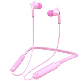 Bluetooth Headset Halter Sports Running (Option: BT71 Pink-USB)