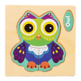 Three-dimensional Cartoon Pattern Puzzle Toy (Option: Owl)